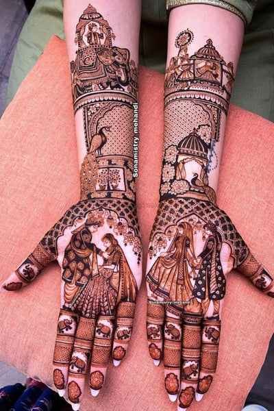 Modern full hand mehndi design Modern full hand mehndi design