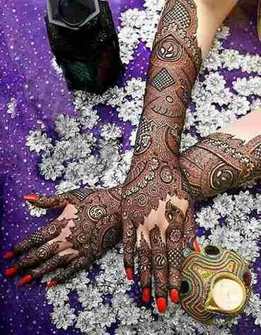 Modern full hand mehndi design Modern full hand mehndi design