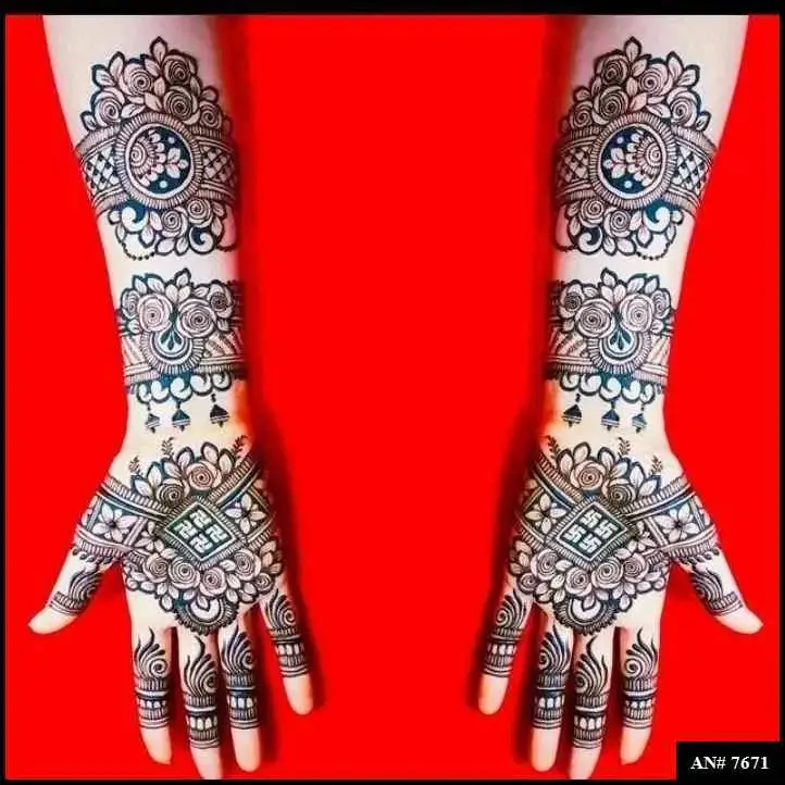 Modern full hand mehndi design Modern full hand mehndi design