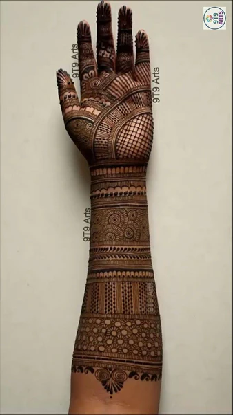 Modern full hand mehndi design Modern full hand mehndi design