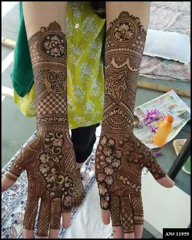 Modern full hand mehndi design Modern full hand mehndi design