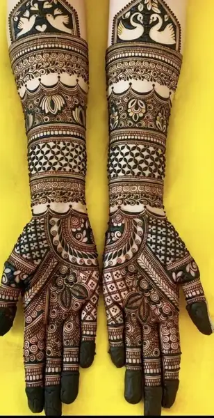 Modern full hand mehndi design Modern full hand mehndi design