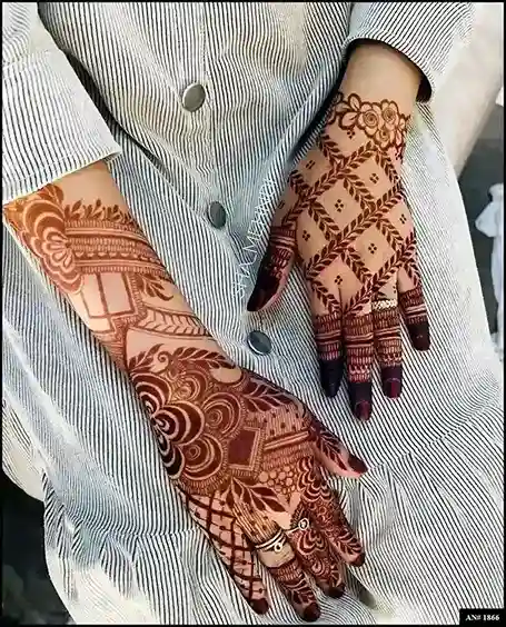 Modern full hand mehndi design Modern full hand mehndi design