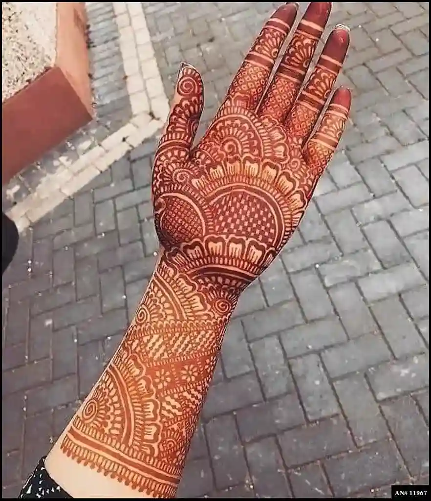 Modern full hand mehndi design Modern full hand mehndi design
