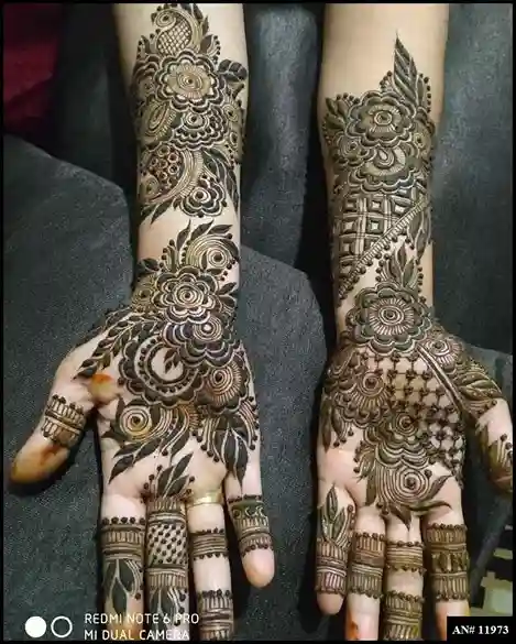Modern full hand mehndi design Modern full hand mehndi design