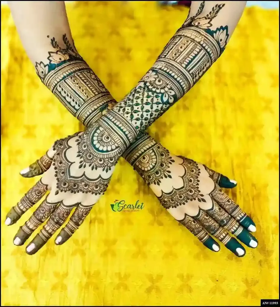 Modern full hand mehndi design Modern full hand mehndi design