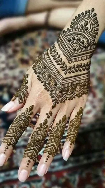 Modern full hand mehndi design Modern full hand mehndi design