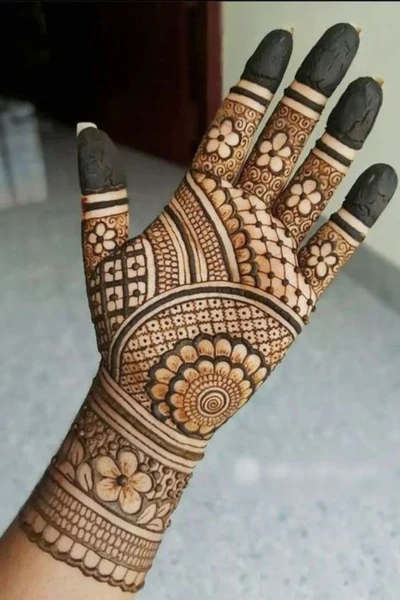 Modern full hand mehndi design Modern full hand mehndi design