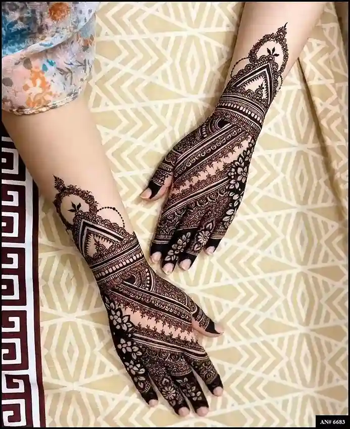 Modern full hand mehndi design Modern full hand mehndi design