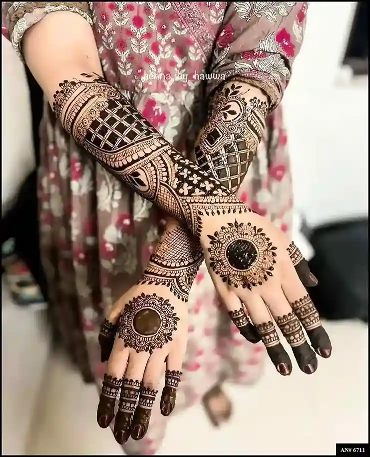 Modern full hand mehndi design Modern full hand mehndi design