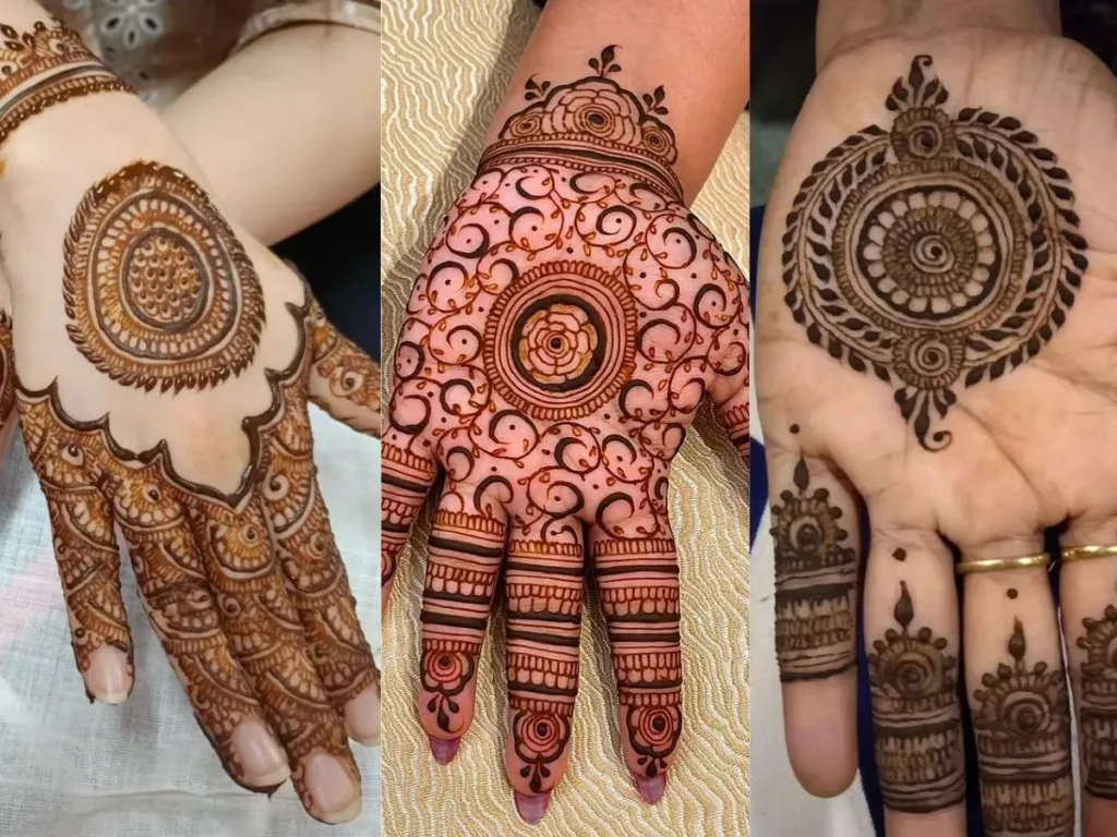 Easy Simple Circle Mehndi Design
