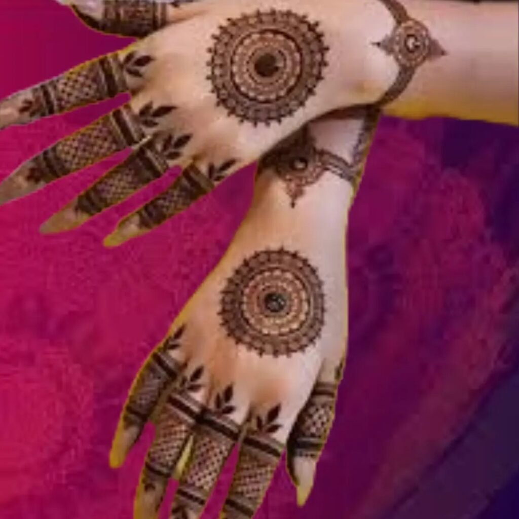 Easy Simple Circle Mehndi Design