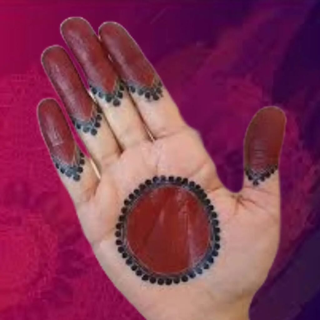 Easy Simple Circle Mehndi Design