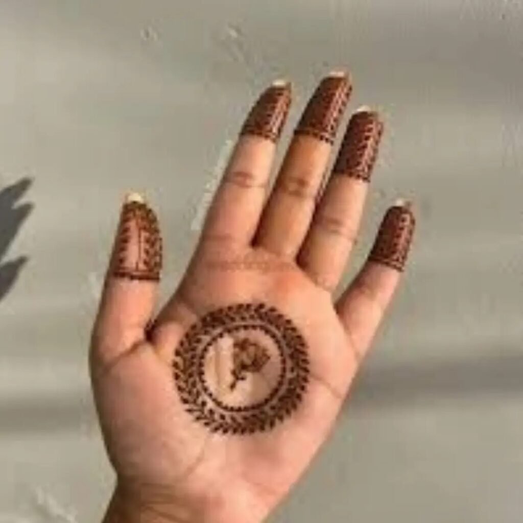 Easy Simple Circle Mehndi Design