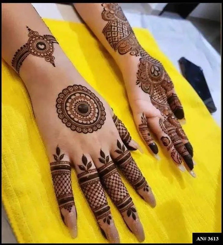 Easy Simple Circle Mehndi Design