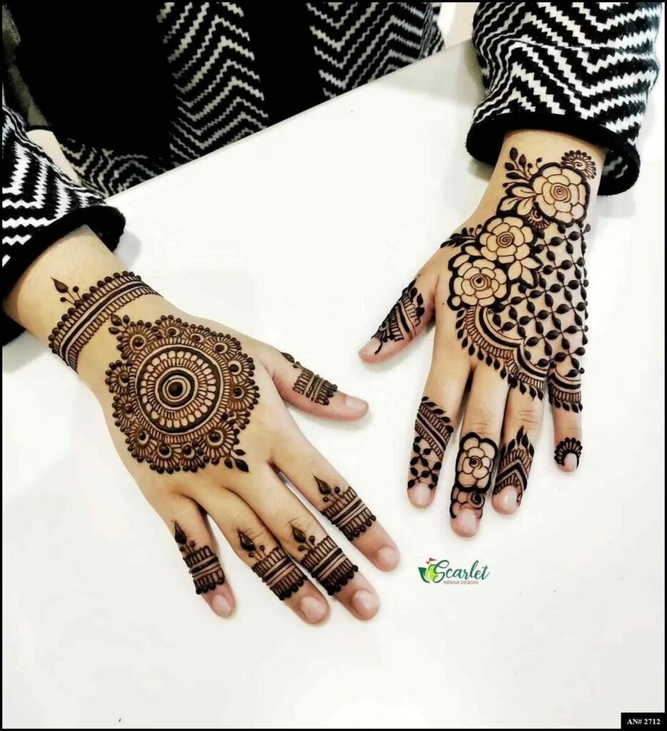 Easy Simple Circle Mehndi Design