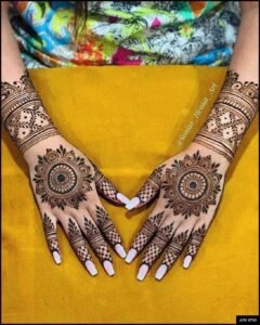 Easy Simple Circle Mehndi Design