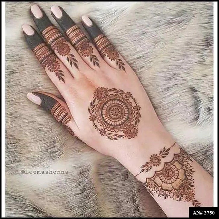 Easy Simple Circle Mehndi Design