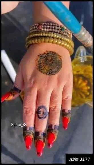 Easy Simple Circle Mehndi Design