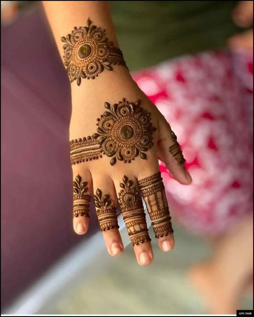 Easy Simple Circle Mehndi Design