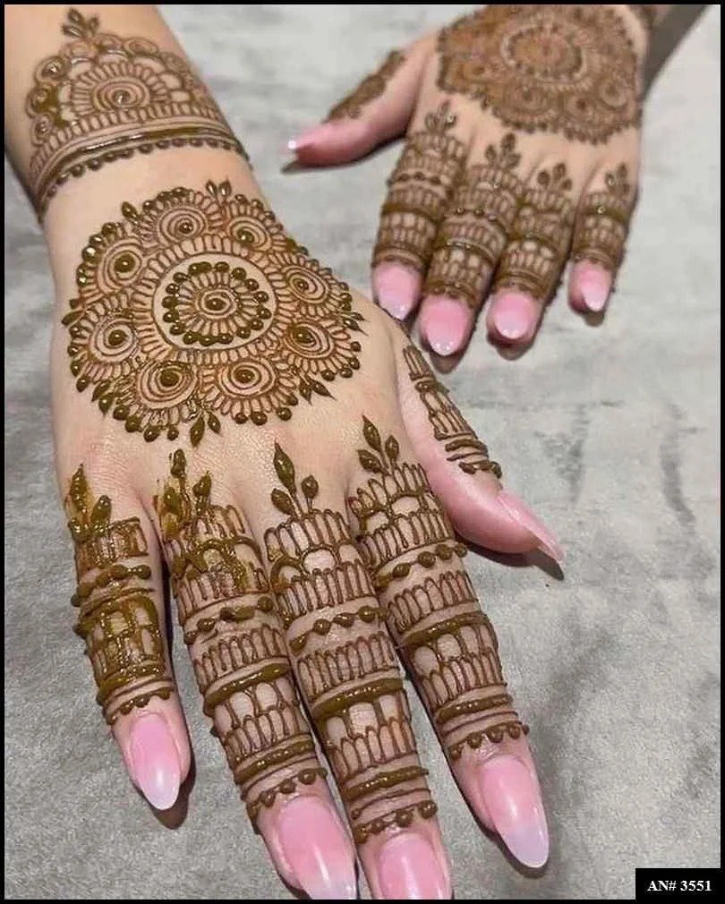 Easy Simple Circle Mehndi Design