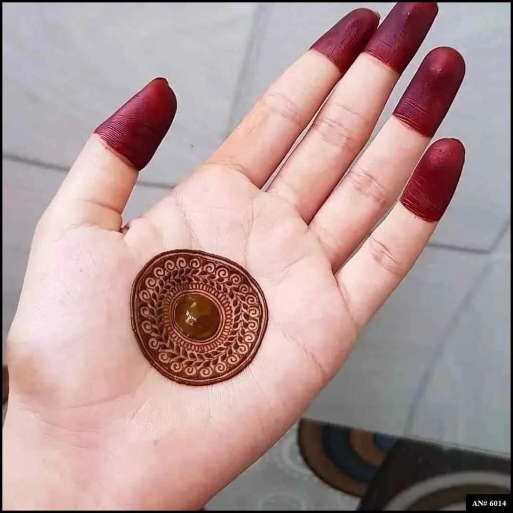 Easy Simple Circle Mehndi Design