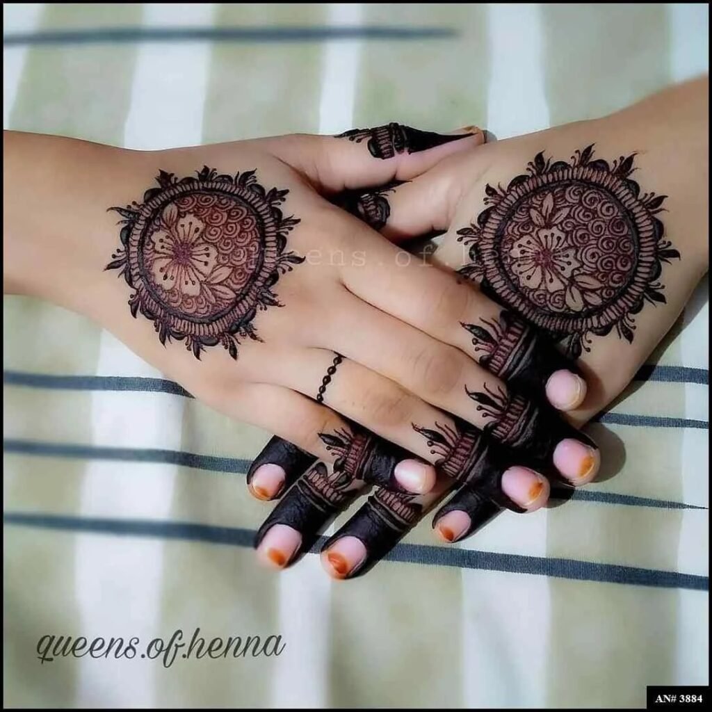 Easy Simple Circle Mehndi Design
