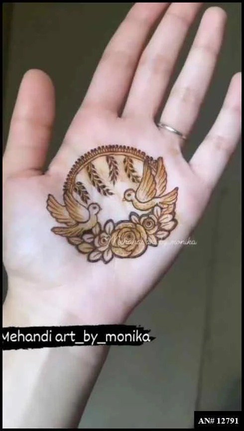Easy Simple Circle Mehndi Design