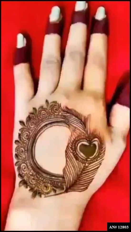 Easy Simple Circle Mehndi Design