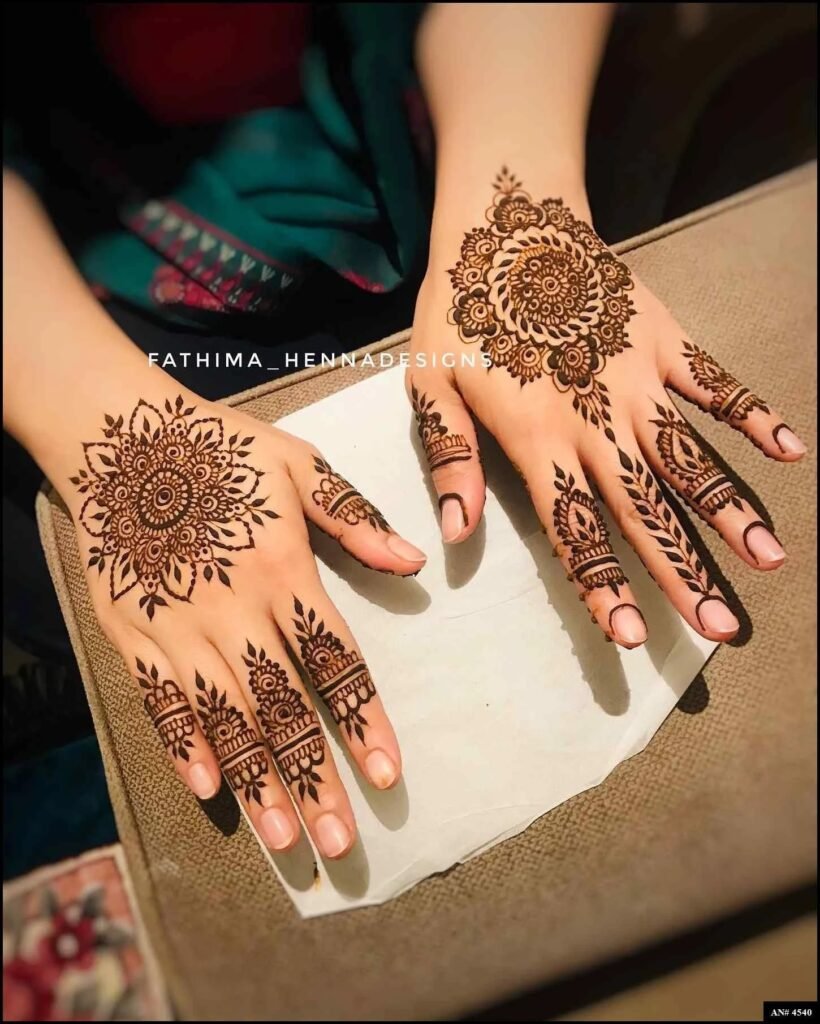 Easy Simple Circle Mehndi Design