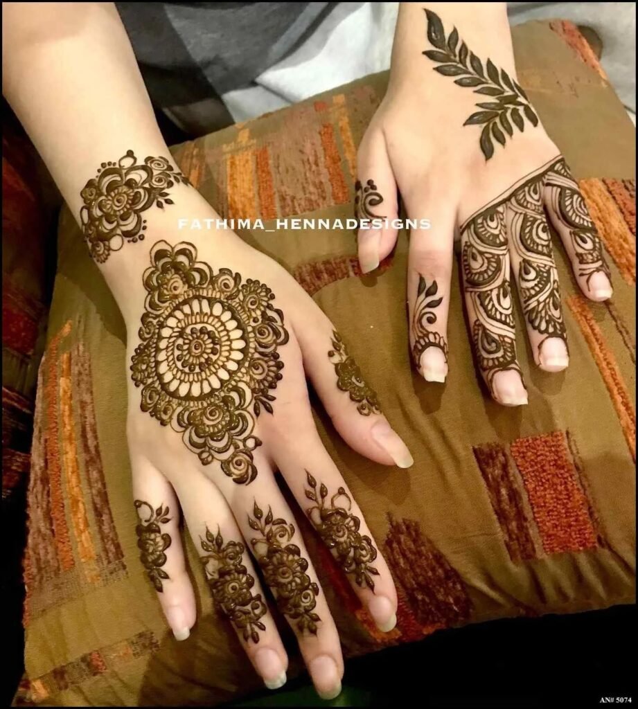 Easy Simple Circle Mehndi Design