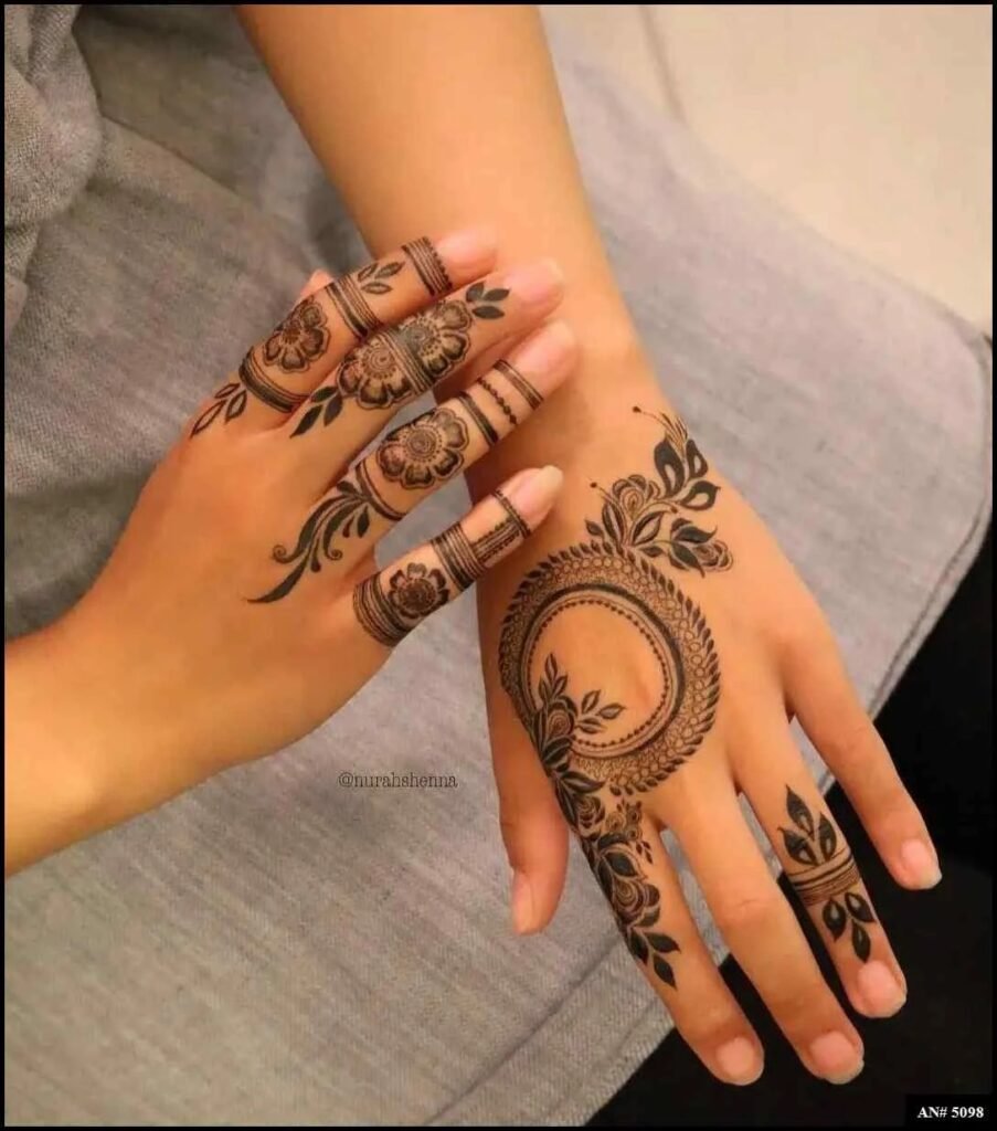 Easy Simple Circle Mehndi Design