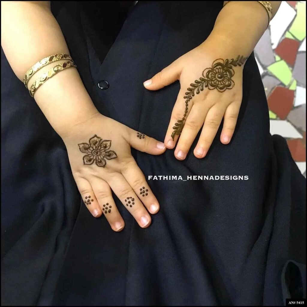 Easy Simple Circle Mehndi Design