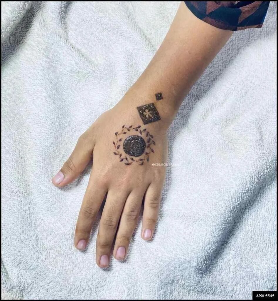 Easy Simple Circle Mehndi Design
