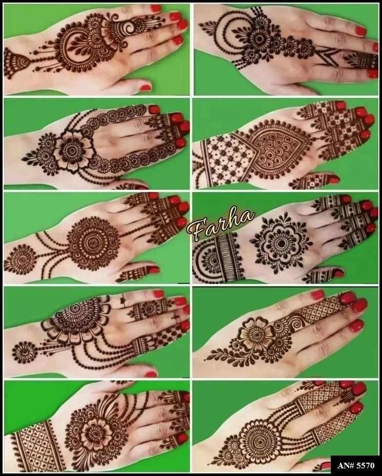 Easy Simple Circle Mehndi Design