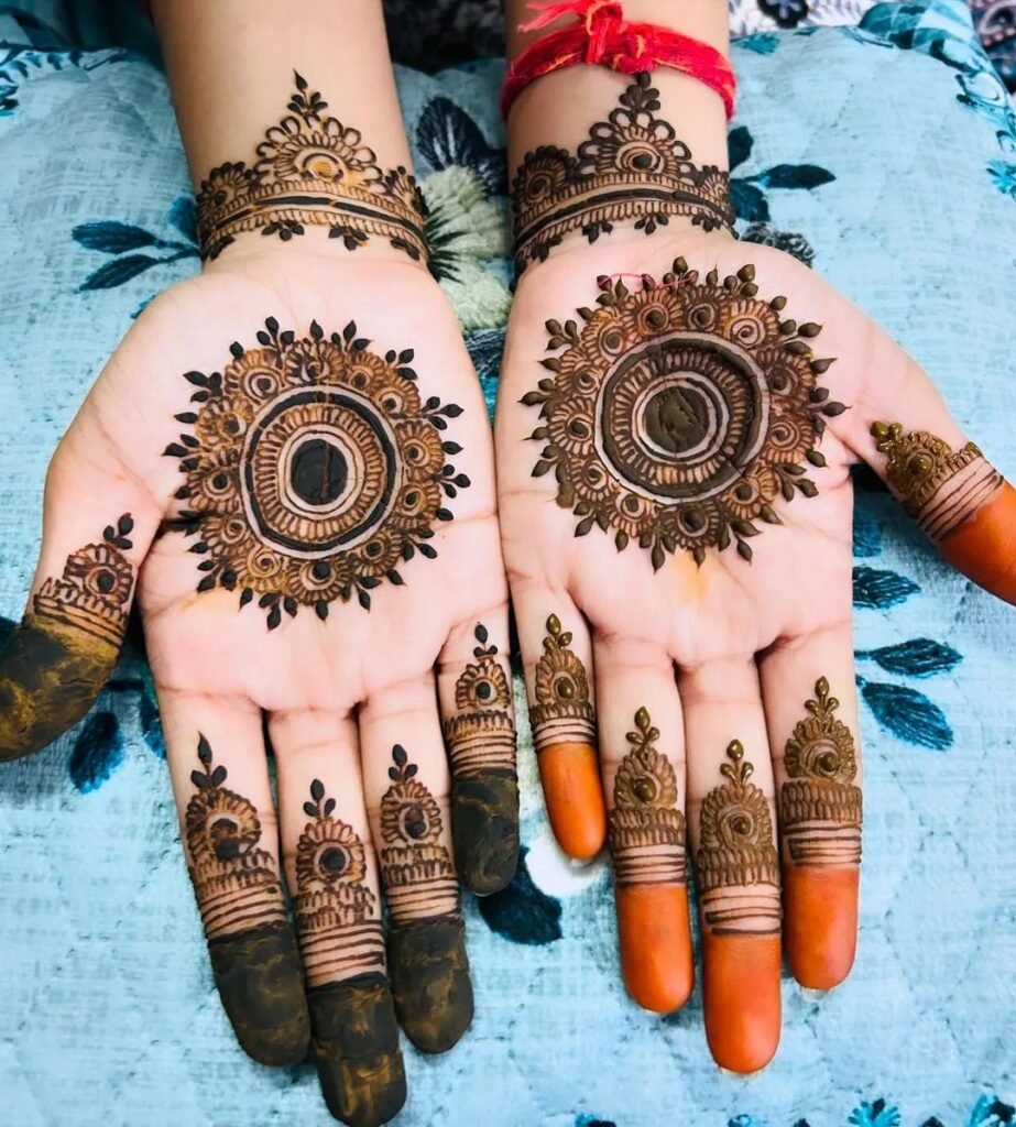 Easy Simple Circle Mehndi Design