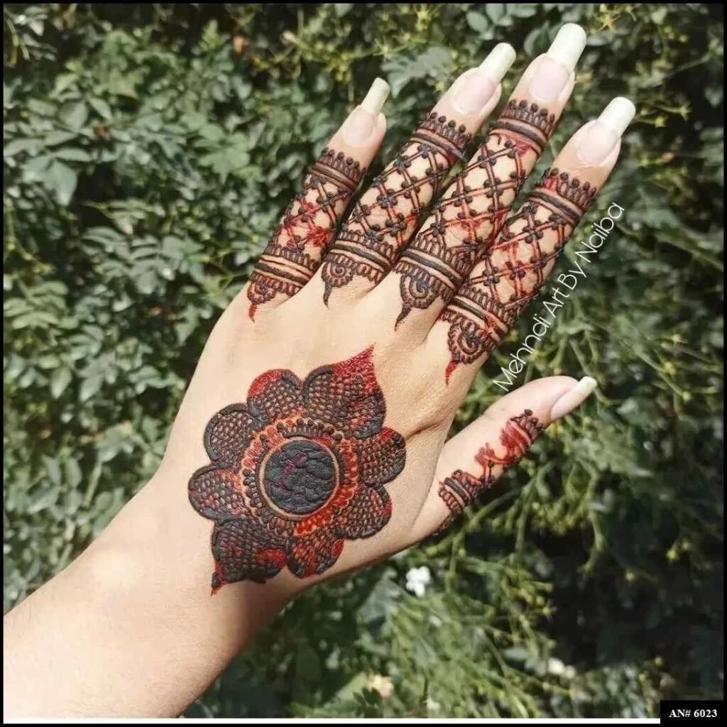 Easy Simple Circle Mehndi Design