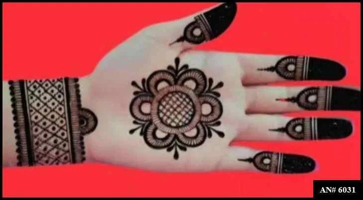 Easy Simple Circle Mehndi Design