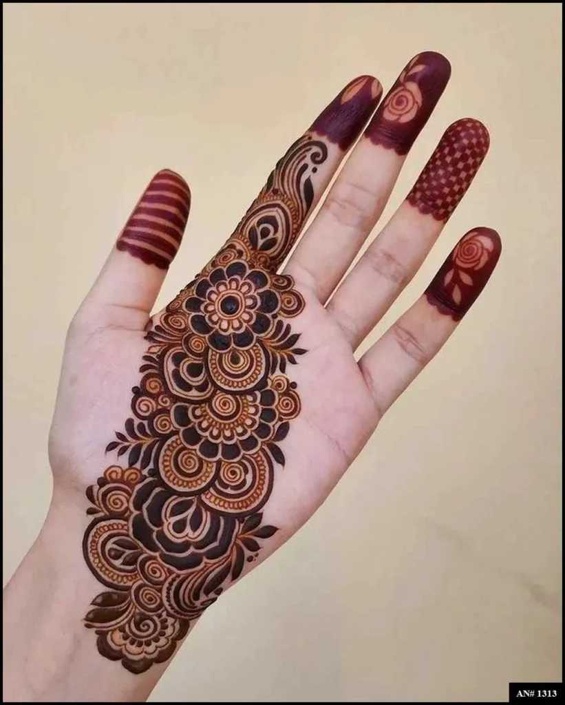 Stylish Mehndi Design No