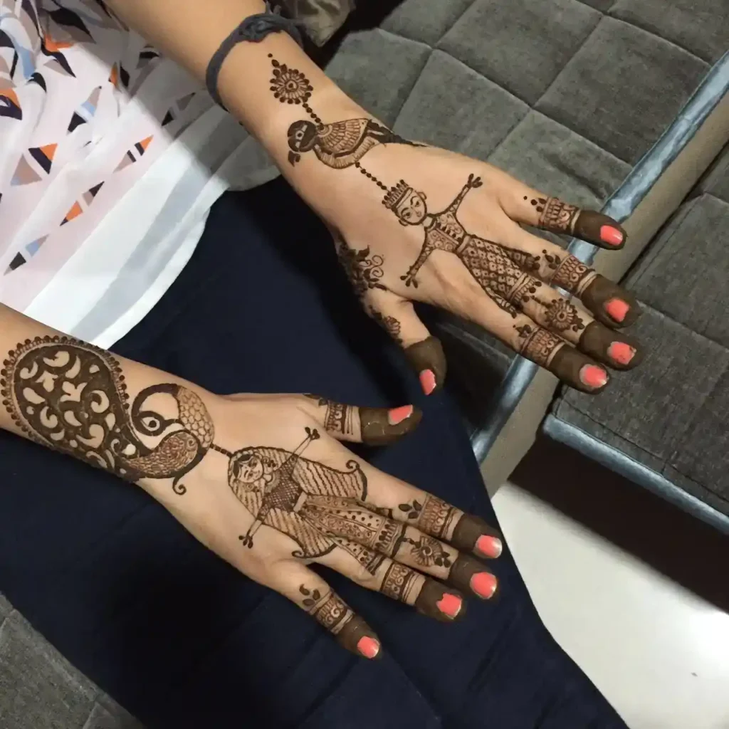 Back Side Mehndi Design