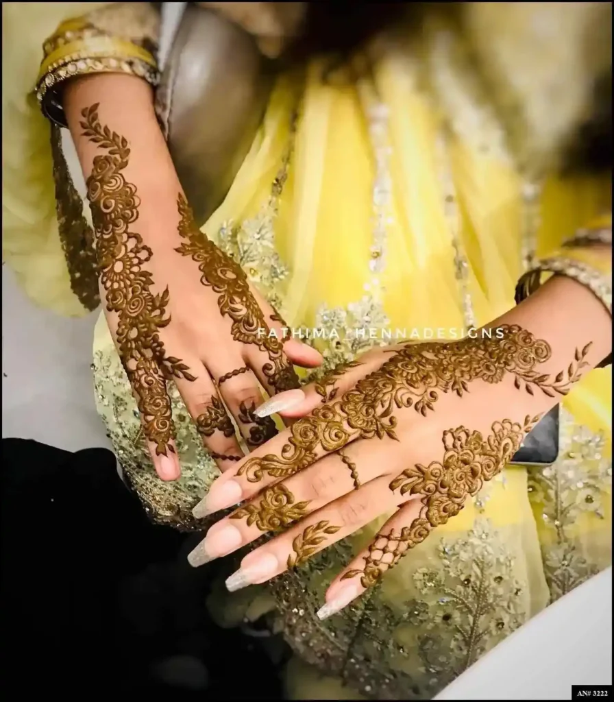 Back Side Mehndi Design