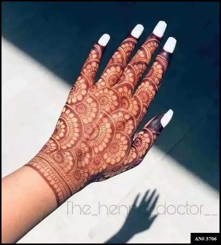Back Side Mehndi Design