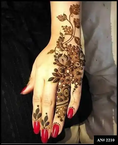 Back Side Mehndi Design