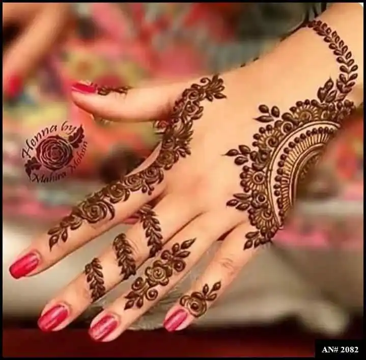 Back Side Mehndi Design