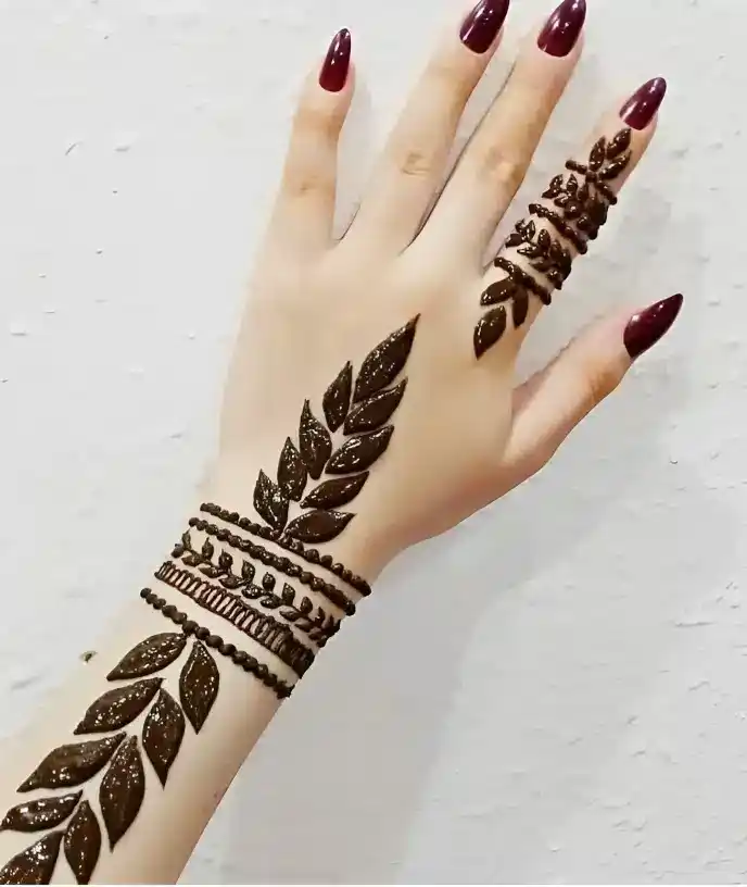 Back Side Mehndi Design