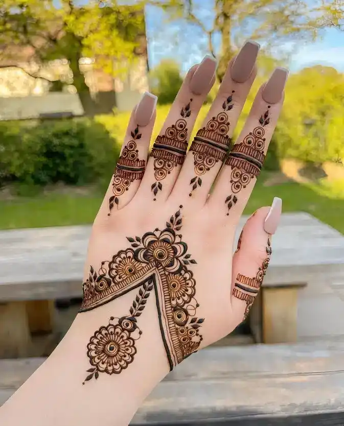 Back Side Mehndi Design