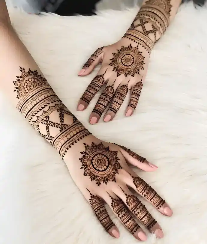 Back Side Mehndi Design