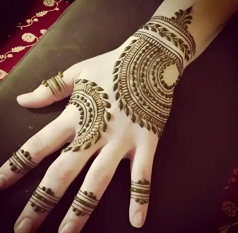 Back Side Mehndi Design