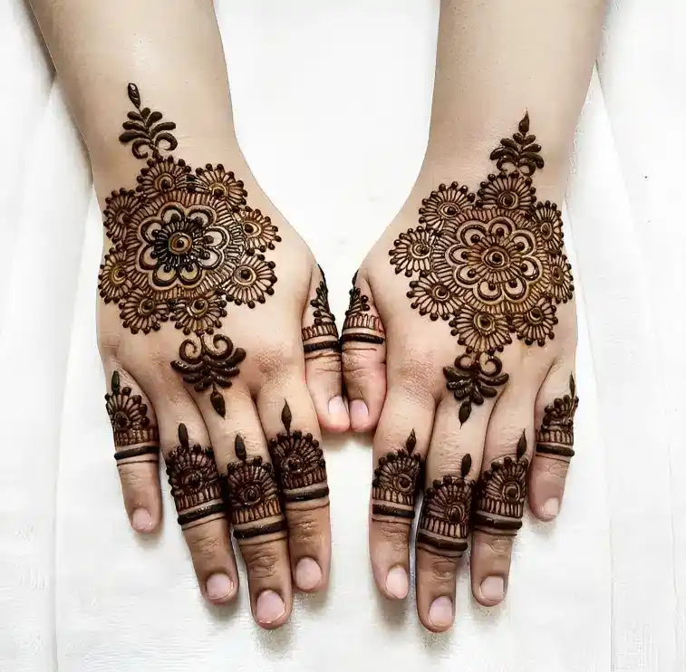 Back Side Mehndi Design