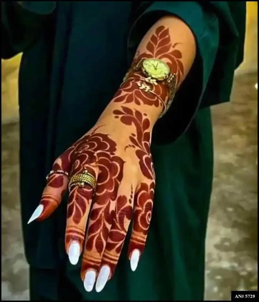 Back Side Mehndi Design